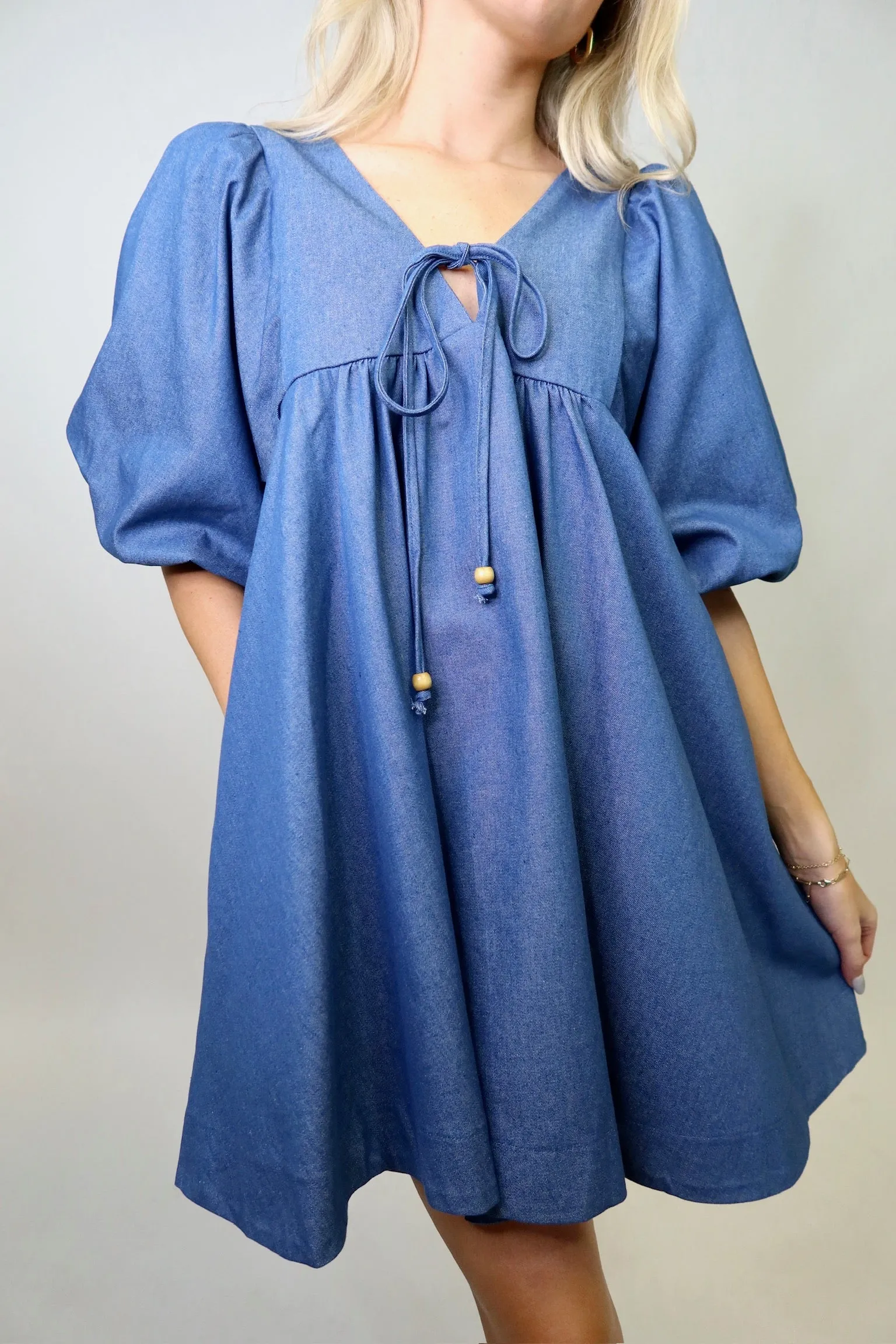 FIND ME NOW DENIM DRESS
