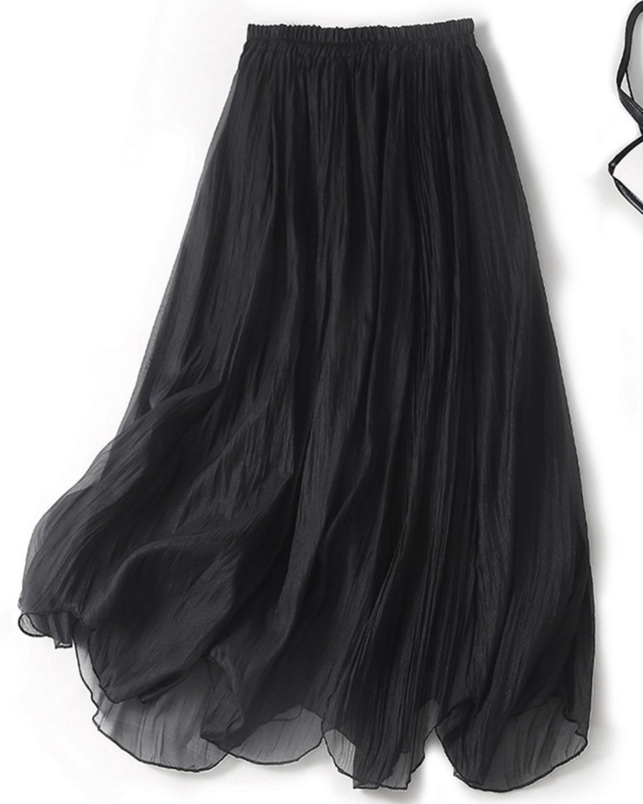 Irregular Hem Elegant Skirt